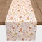 72" Watercolor Fall Leaves Poly Twill Table Runner